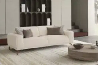 Flora Üçlü Koltuk Krem