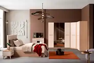 Mimosa Köşe Dolaplı Yatak Odası Takımı