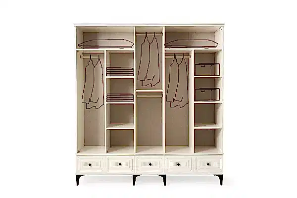 Alaska 5 Kapaklı Gardrop