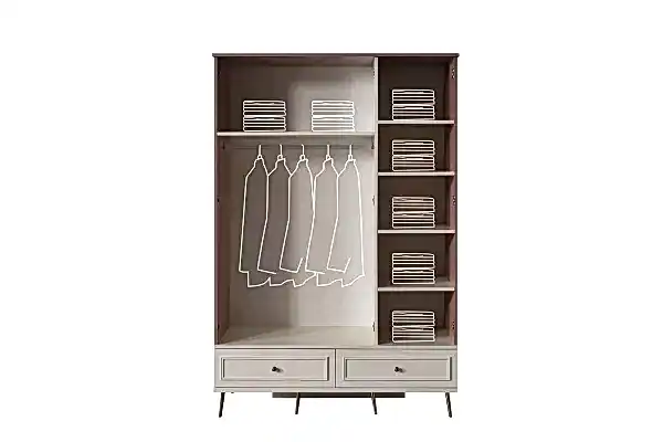 Armin Genç Odası 3 Kapaklı Dolap