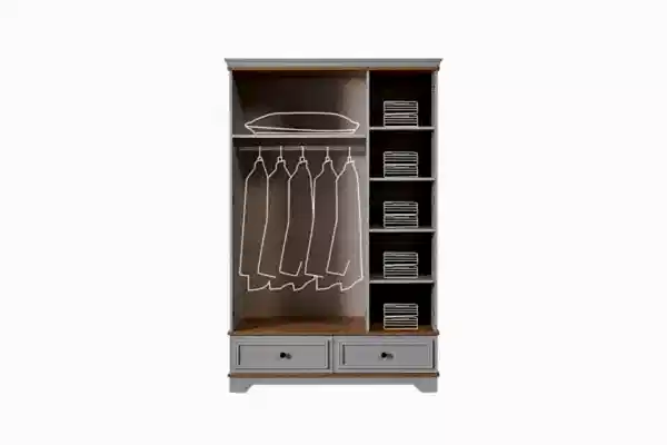 Carizma Genç Odası 3 Kapaklı Dolap