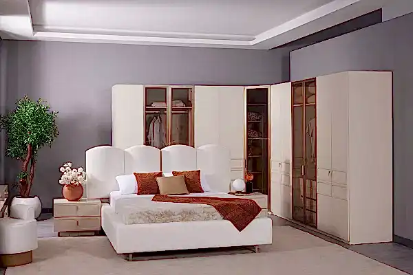 Dante Köşe Dolaplı Yatak Odası Takımı