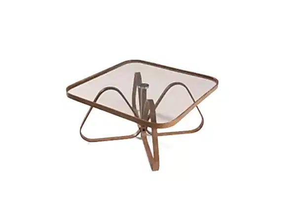 Dubai Orta Sehpa Ceviz - Bronz Cam KD-1018-C