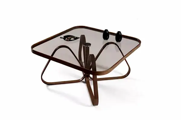 Dubai Orta Sehpa Ceviz - Bronz Cam KD-1018-C