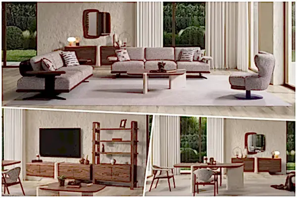 İder Mobilya 3'lü Düğün Paketi - Prada