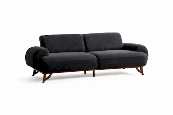 Kuğu Üçlü Koltuk Gri