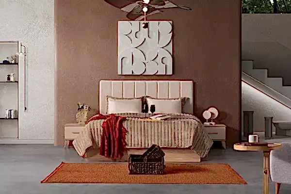 Mimosa Bazalı Karyola + Başlık