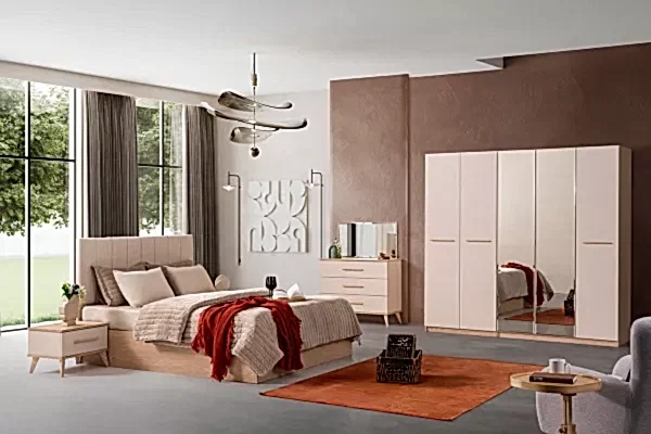 Mimosa Köşe Dolaplı Yatak Odası Takımı