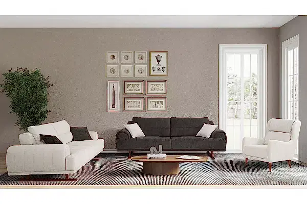 Palermo Koltuk Takımı Ahşap ayak