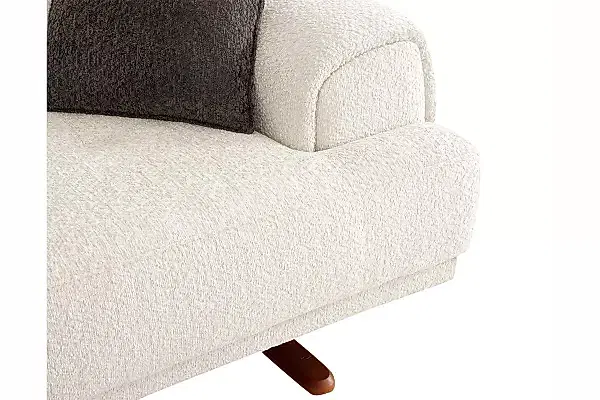 Palermo Üçlü Koltuk Ahşap Ayak