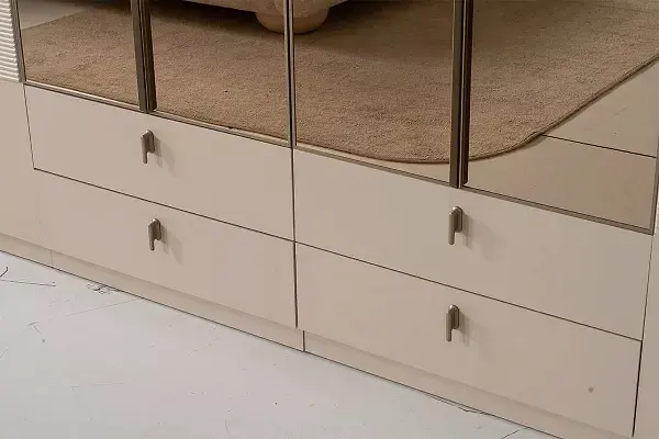 Porto Gardırop 2 Askılıklı 2 Camlı Takım