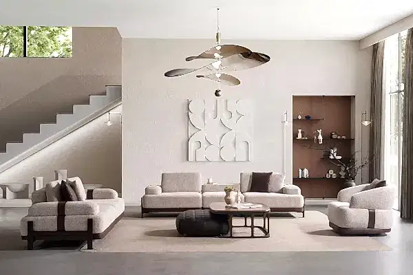 Rina Koltuk Takımı - Ahşap Ayaklı