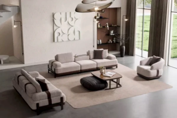 Rina Koltuk Takımı - Ahşap Ayaklı