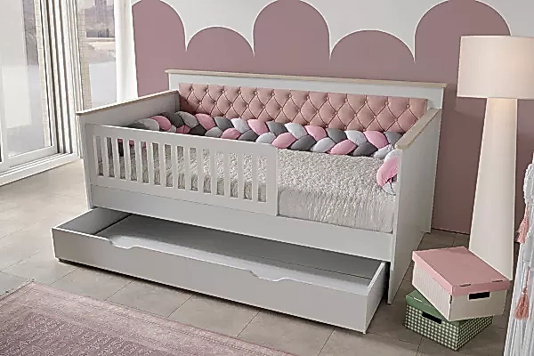 Sahra Çocuk Odası Sedir Karyola + Alt Karyola + Korkuluk