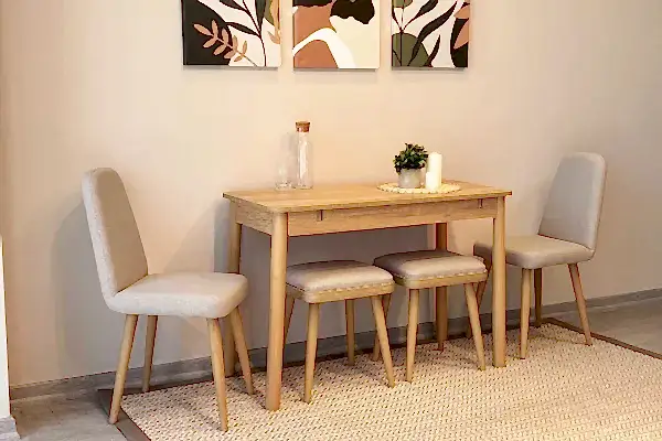 Vina Mutfak Masası Takımı - Karina Meşe